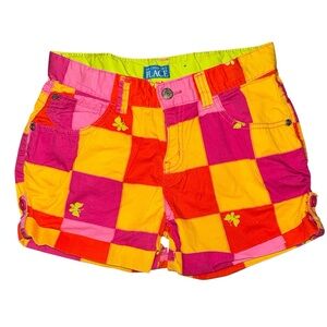 The Children's Place girls' vibrant patchwork shorts. Size 14